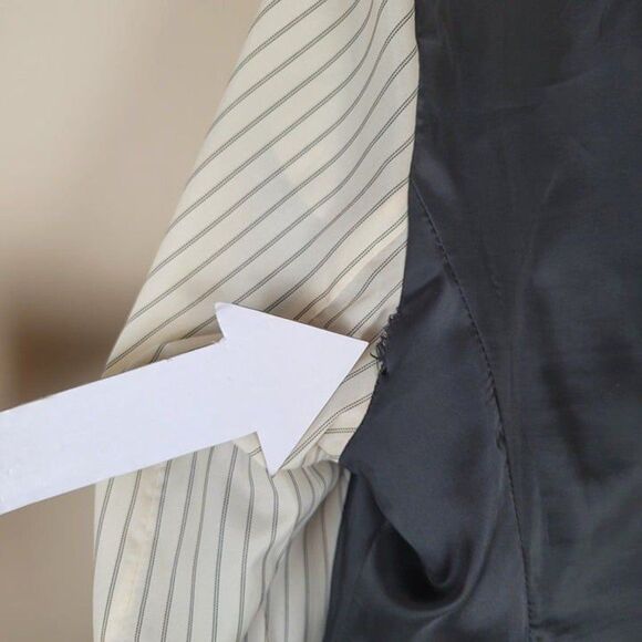 J. Crew Size 6 1035 Super 120's Wool Blazer Pinstripe Gray - Picture 10 of 12